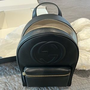 New Gucci SOHO Leather Backpack